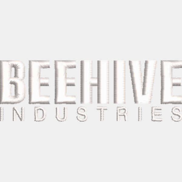 Beehive logo with stripes white 527 Thumbnail